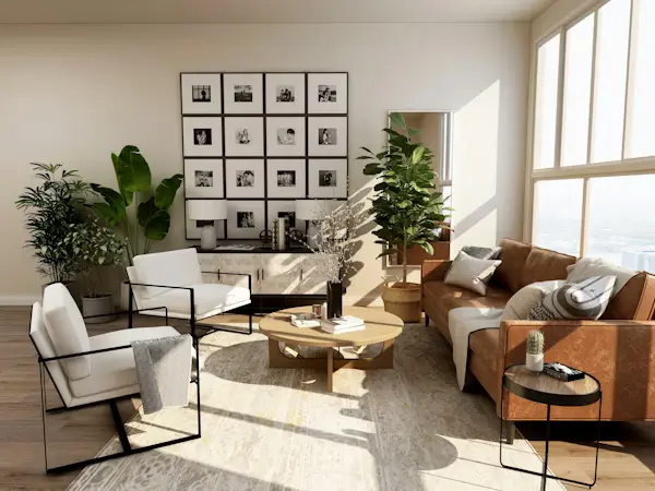 Spotless interior living space following bond clean