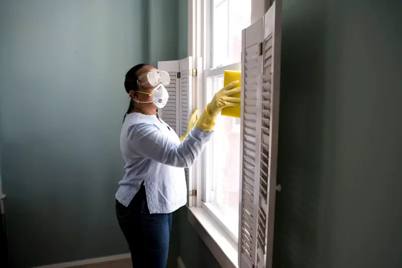 Professional local cleaning specialist executing deep bond cleaning in a Capalaba rental property