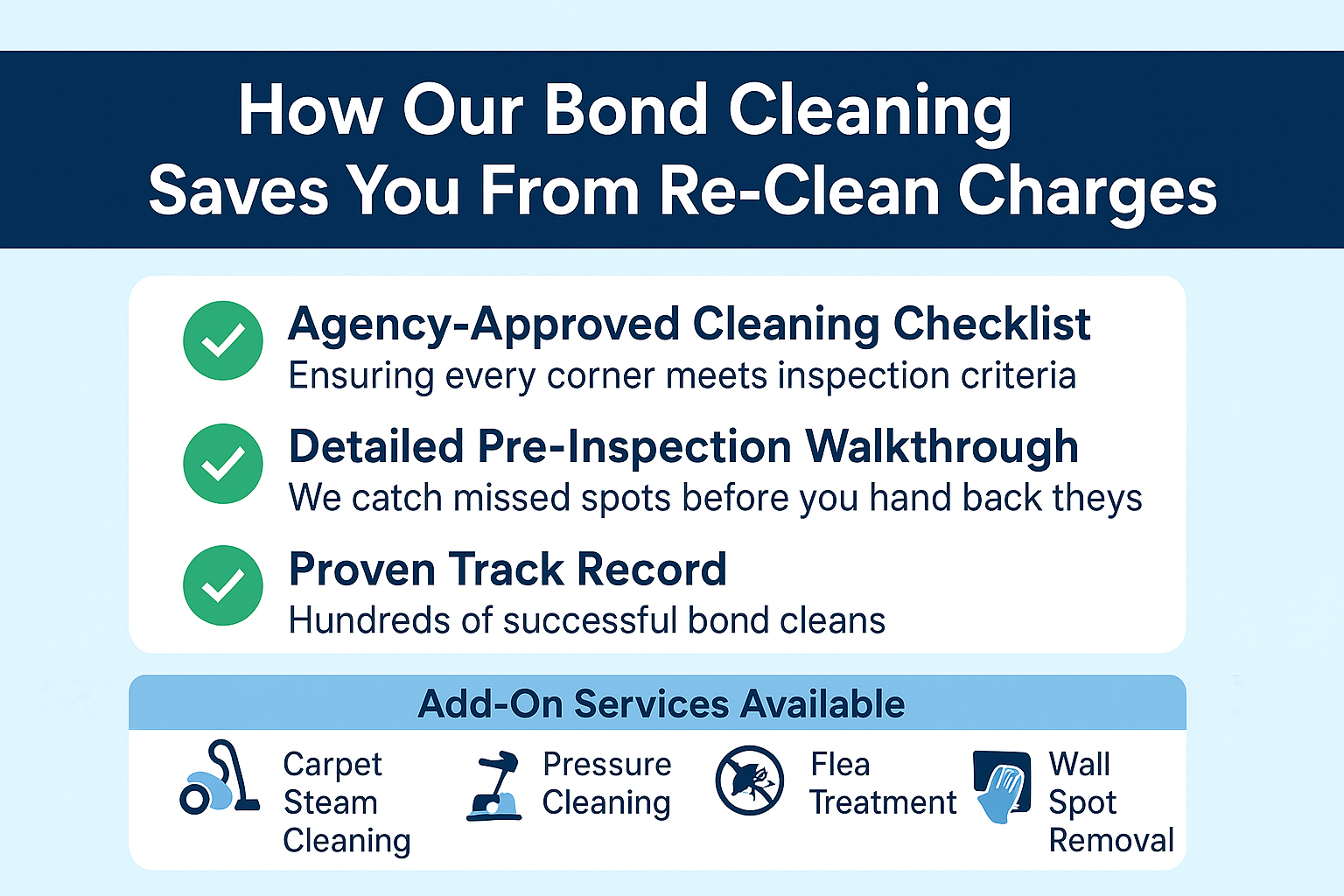 Bond Cleaning Benefits