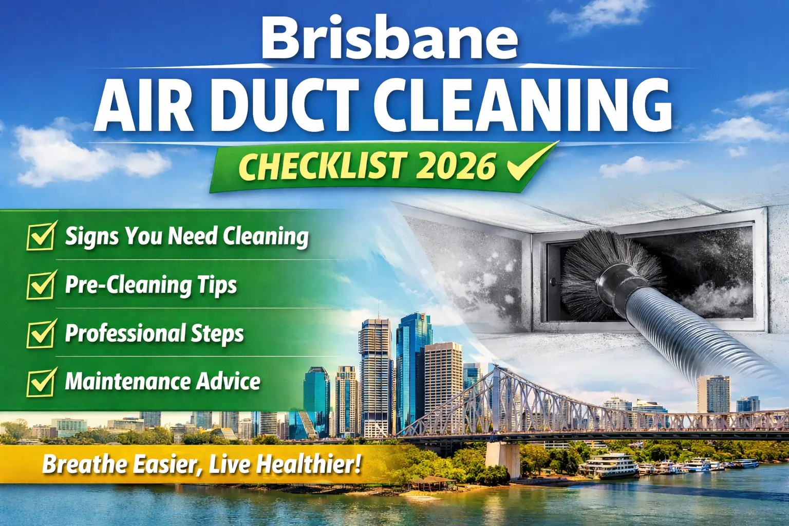 Brisbane air duct cleaning checklist